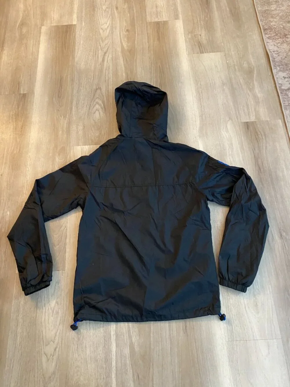Superdry Windcagoule Jacket Black Blue Hooded Windbreaker Japan Edition Men’s M
